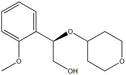 (R)-2-(2-methoxyphenyl)-2-((tetrahydro-2H-pyran-4-yl)oxy)ethan-1-ol Struktur