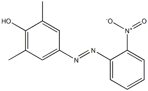 Phenol, 2,6-dimethyl-4-[(2-nitrophenyl)azo]- 结构式