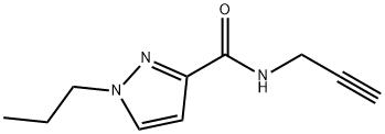 1-Propyl-1H-pyrazole-3-carboxylic acid prop-2-ynylamide Structure