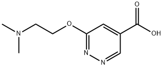 6-(2-Dimethylamino-ethoxy)-pyridazine-4-carboxylic acid Structure