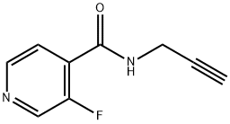 3-Fluoro-N-prop-2-ynyl-isonicotinamide 结构式