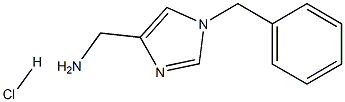 (1-ベンジル-1H-イミダゾール-4-イル)メタンアミン塩酸塩 化学構造式