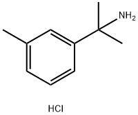 2-(3-メチルフェニル)プロパン-2-アミン塩酸塩 化学構造式