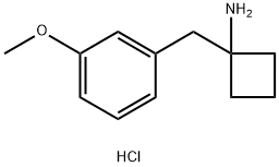 1-(3-Methoxybenzyl)cyclobutanamine hydrochloride Structure