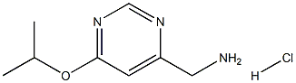 (6-Isopropoxypyrimidin-4-yl)methanaminehydrochloride Structure