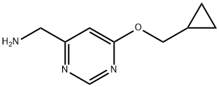 [6-(Cyclopropylmethoxy)pyrimidin-4-yl]methanamine Struktur