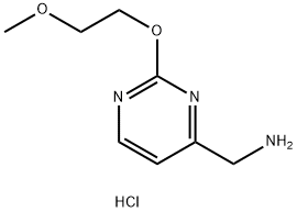 [2-(2-Methoxyethoxy)pyrimidin-4-yl]methanamine hydrochloride Structure
