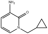 3-アミノ-1-(シクロプロピルメチル)-1,2-ジヒドロピリジン-2-オン 化学構造式