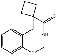 1-(2-Methoxybenzyl)cyclobutanecarboxylicacid Struktur