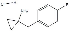 1-[(4-Fluorophenyl)methyl]cyclopropan-1-amine hydrochloride Structure