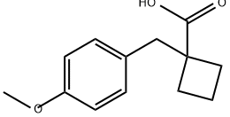 1-(4-Methoxybenzyl)cyclobutanecarboxylicacid Structure