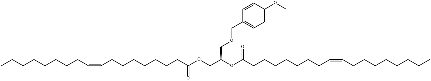 1,2-Dioleoyl-3-(4-methoxybenzyl)-sn-glycerol,143997-01-7,结构式