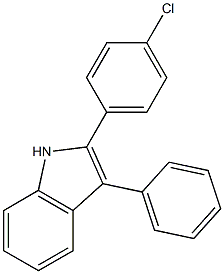 1H-Indole, 2-(4-chlorophenyl)-3-phenyl- Struktur