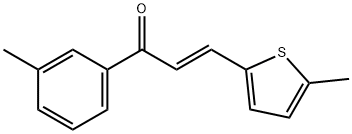 (2E)-1-(3-methylphenyl)-3-(5-methylthiophen-2-yl)prop-2-en-1-one Structure