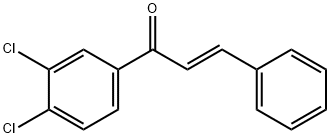 (2E)-1-(3,4-dichlorophenyl)-3-phenylprop-2-en-1-one, 144100-20-9, 结构式