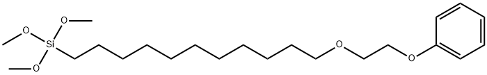 [2-[[11-(trimethoxysilyl)undecyl]oxy]ethoxy]-benzene Struktur