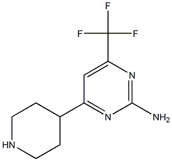 4-piperidin-4-yl-6-(trifluoromethyl)pyrimidin-2-amine Structure