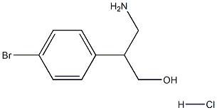 3-amino-2-(4-bromophenyl)propan-1-ol:hydrochloride 结构式