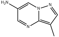 3-メチルピラゾロ[1,5-A]ピリミジン-6-アミン 化学構造式