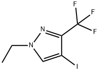 1-Ethyl-4-iodo-3-trifluoromethyl-1H-pyrazole Structure