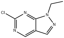 6-氯-1-乙基-1H-吡唑并[3,4-D]嘧啶,1443286-78-9,结构式