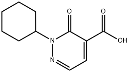 2-Cyclohexyl-3-oxo-2,3-dihydro-pyridazine-4-carboxylic acid Structure