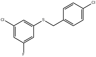 (3-CHLORO-5-FLUOROPHENYL)(4-CHLOROBENZYL)SULFANE Structure