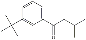 1-(3-tert-butylphenyl)-3-methylbutan-1-one,1443305-38-1,结构式