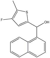 4-フルオロ-1-ナフチル-(5-メチル-2-チエニル)メタノール 化学構造式