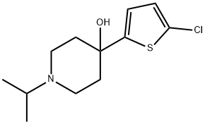 4-(5-CHLOROTHIOPHEN-2-YL)-1-ISOPROPYLPIPERIDIN-4-OL Structure