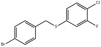 (4-BROMOBENZYL)(4-CHLORO-3-FLUOROPHENYL)SULFANE|