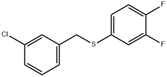 (3-CHLOROBENZYL)(3,4-DIFLUOROPHENYL)SULFANE Structure