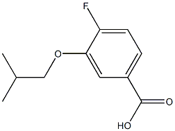 4-氟-3-异丁氧基苯甲酸,1443328-76-4,结构式