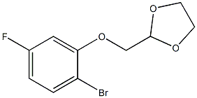 2-[(2-bromo-5-fluorophenoxy)methyl]-1,3-dioxolane Structure