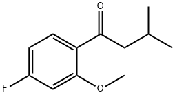 1-(4-FLUORO-2-METHOXYPHENYL)-3-METHYLBUTAN-1-ONE 结构式