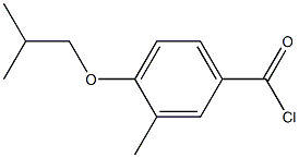 4-iso-Butoxy-3-methylbenzoyl chloride Struktur