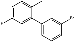3-ブロモ-3'-フルオロ-6'-メチルビフェニル 化学構造式