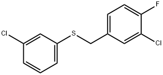 (3-CHLORO-4-FLUOROBENZYL)(3-CHLOROPHENYL)SULFANE|