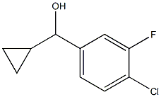 (4-chloro-3-fluorophenyl)-cyclopropylmethanol Struktur