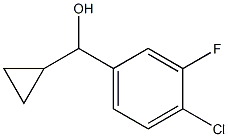 (4-氯-3-氟苯基)(环丙基)甲醇 结构式