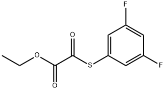 ETHYL 2-((3,5-DIFLUOROPHENYL)THIO)-2-OXOACETATE Struktur