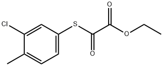 2-((3-氯-4-甲基苯基)硫代)-2-氧代乙酸乙酯,1443343-05-2,结构式