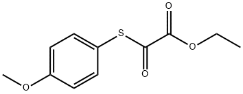 2-((4-甲氧基苯基)硫代)-2-氧代乙酸乙酯, 1443343-74-5, 结构式