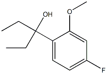 3-(4-fluoro-2-methoxyphenyl)pentan-3-ol Structure