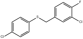 (3-CHLORO-4-FLUOROBENZYL)(4-CHLOROPHENYL)SULFANE Struktur