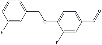 3-fluoro-4-[(3-fluorophenyl)methoxy]benzaldehyde Structure