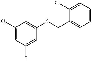 (3-CHLORO-5-FLUOROPHENYL)(2-CHLOROBENZYL)SULFANE Structure