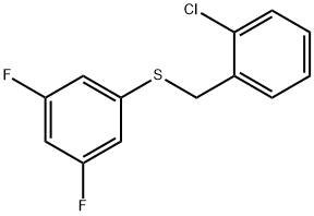 (2-CHLOROBENZYL)(3,5-DIFLUOROPHENYL)SULFANE 结构式