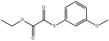 ETHYL 2-((3-METHOXYPHENYL)THIO)-2-OXOACETATE 化学構造式