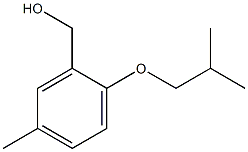 [5-methyl-2-(2-methylpropoxy)phenyl]methanol Struktur